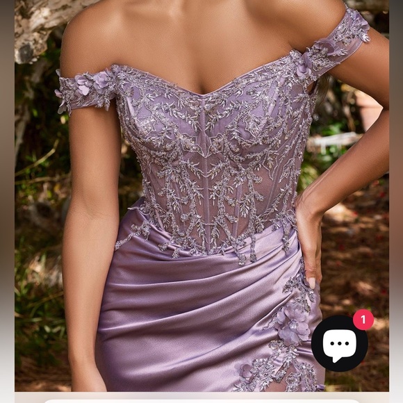 Dusty Lavender Cinderella Divine CD0186 Corset Long Dress - Picture 3 of 3